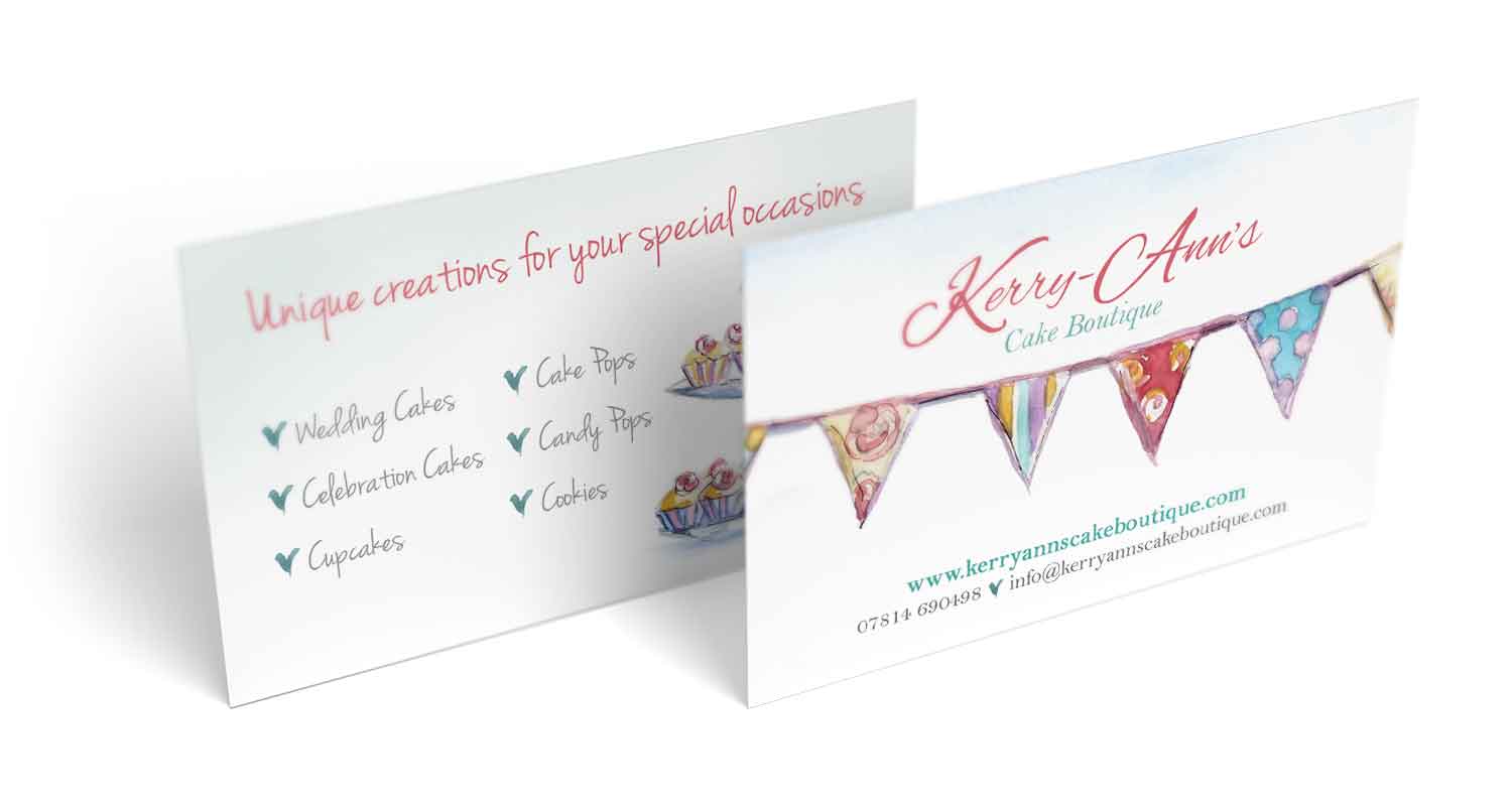 Kerry-Ann's Cake Boutique business card design