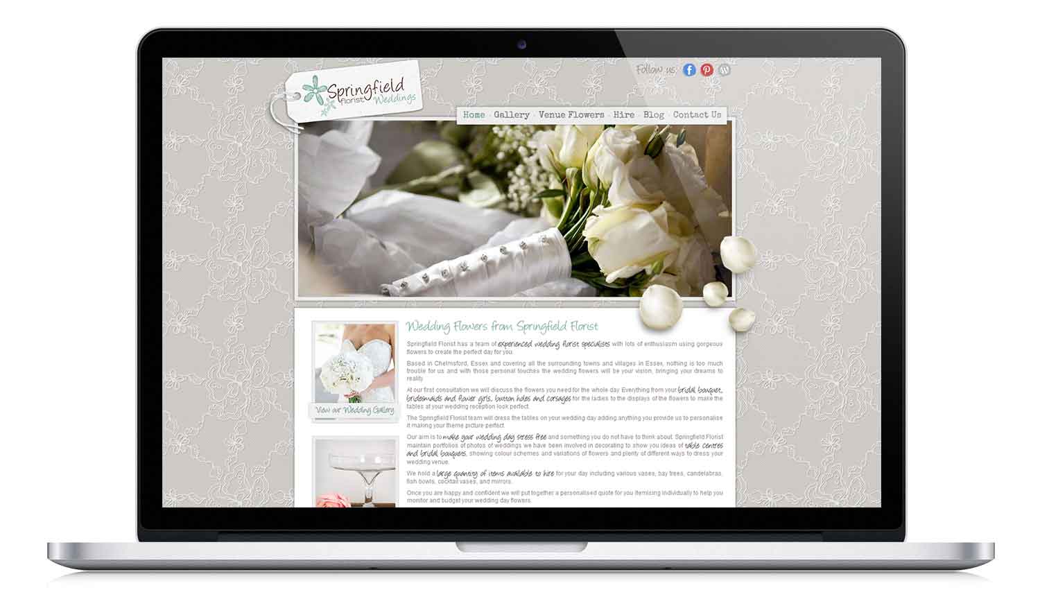 Springfield Florist Weddings responsive website design: www.springfieldfloristweddings.co.uk