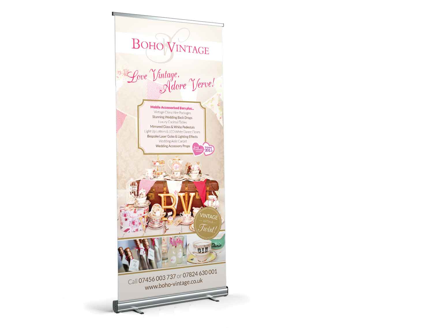 Boho Vintage Roller Banner