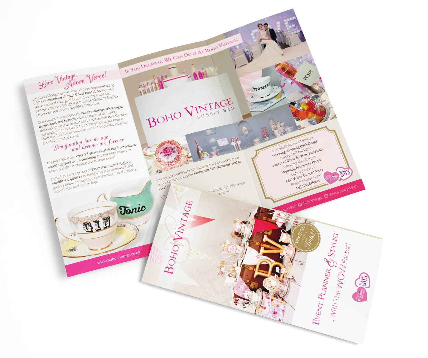Boho Vintage TriFold (roll fold) Flyer