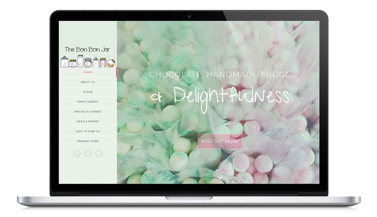 thebonbonjar.co.uk responsive website design