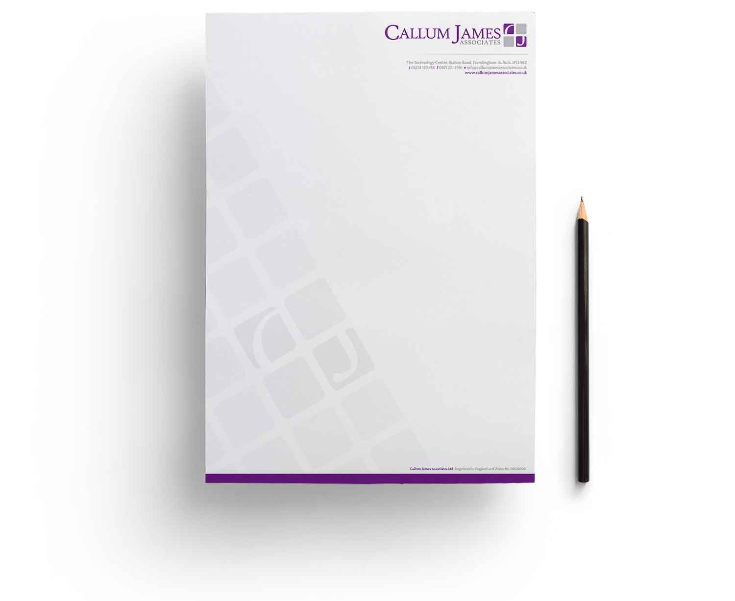 Callum James Associates letterheads