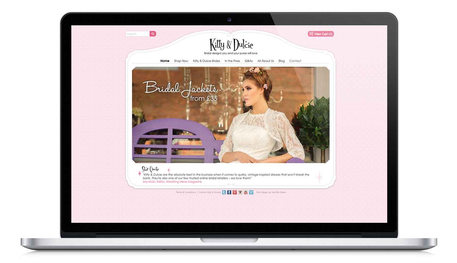 Kitty & Dulcie responsive website design: www.kittyanddulcie.com