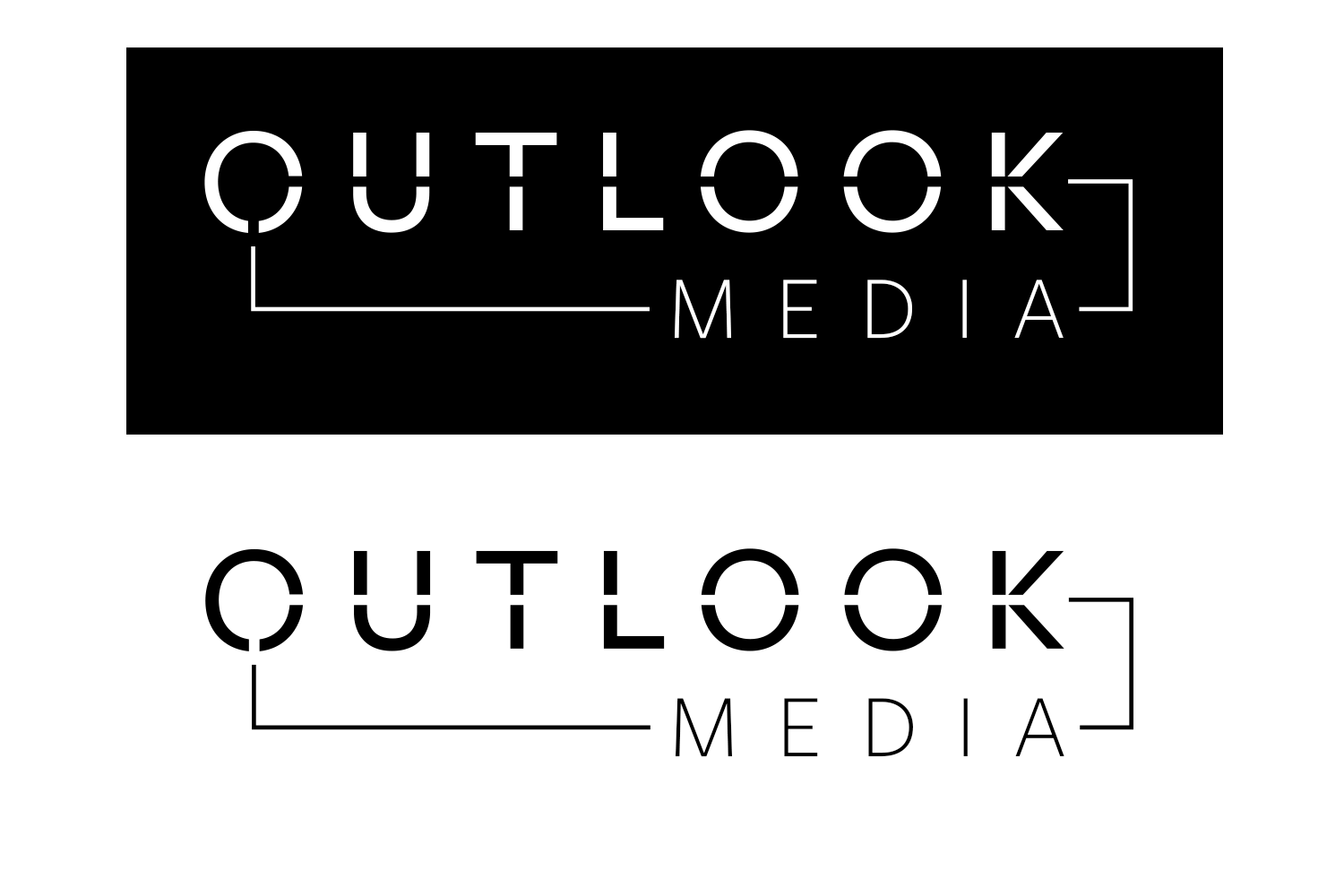 Outlook Media logo design