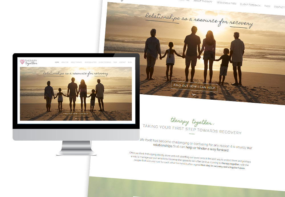 Responsive website design for therapytogether.co.uk