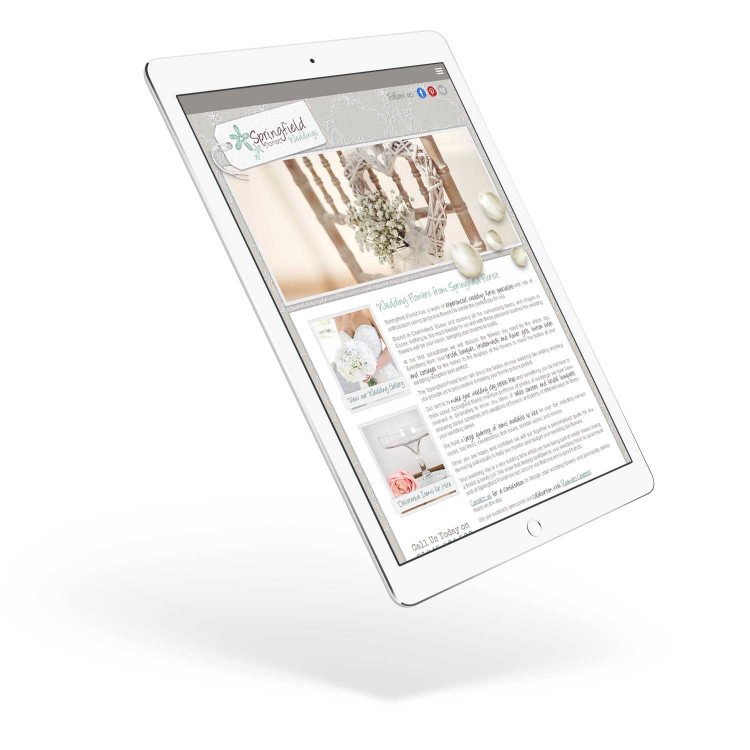 Springfield Florist Weddings responsive website design: www.springfieldfloristweddings.co.uk