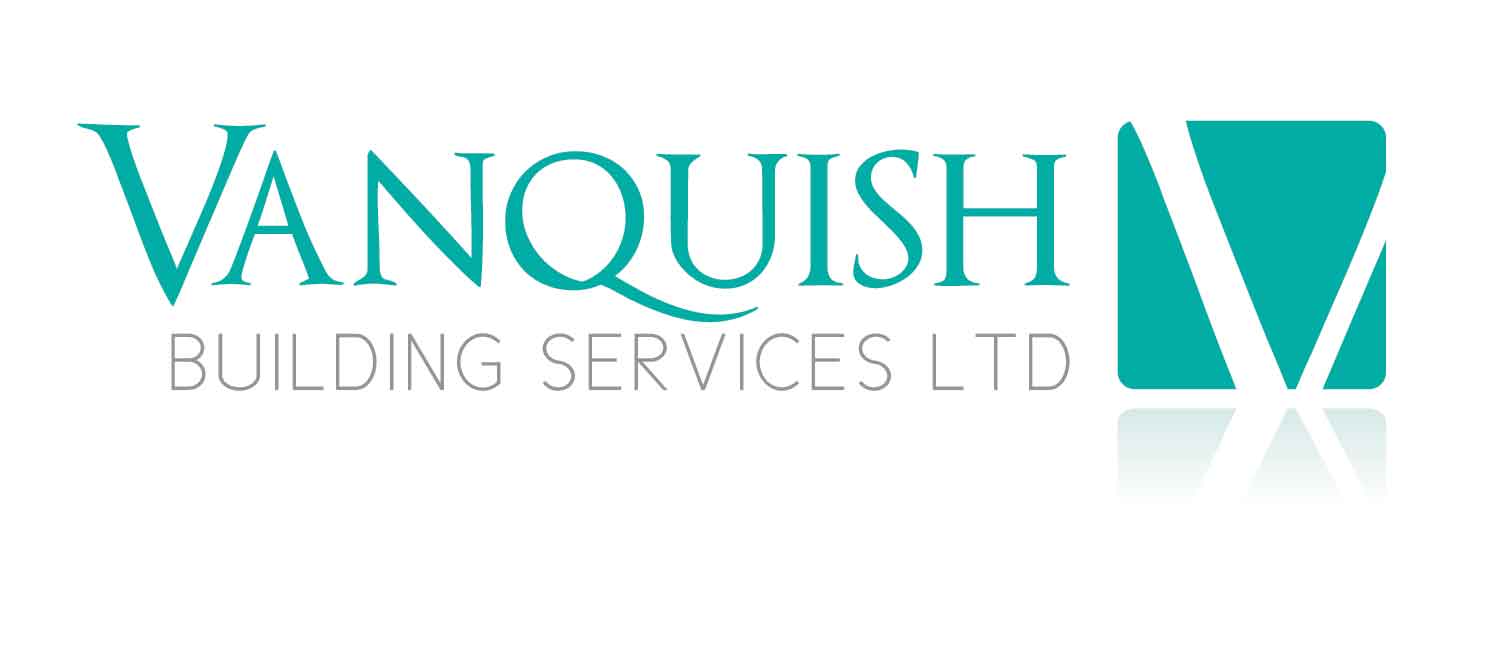 Vanquish Building Services logo design